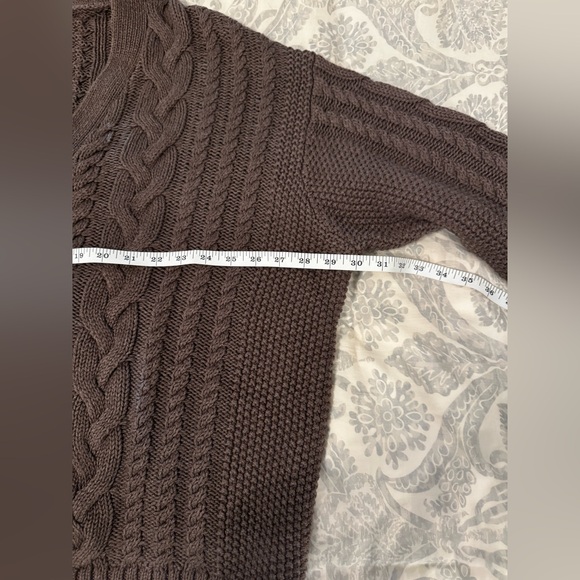 Quince Organic Cotton Oversized Cable Cardigan (L) - Picture 8 of 12